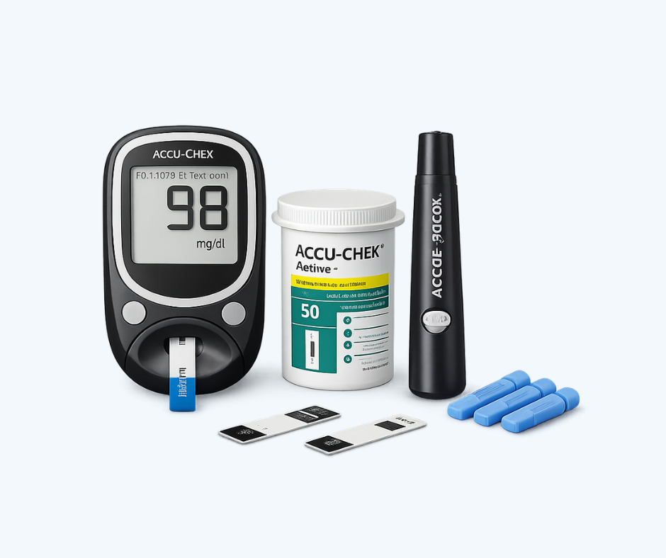 Medición clara, consistente y fácil de repetir todos los días, glucómetro Accu-Chek Active