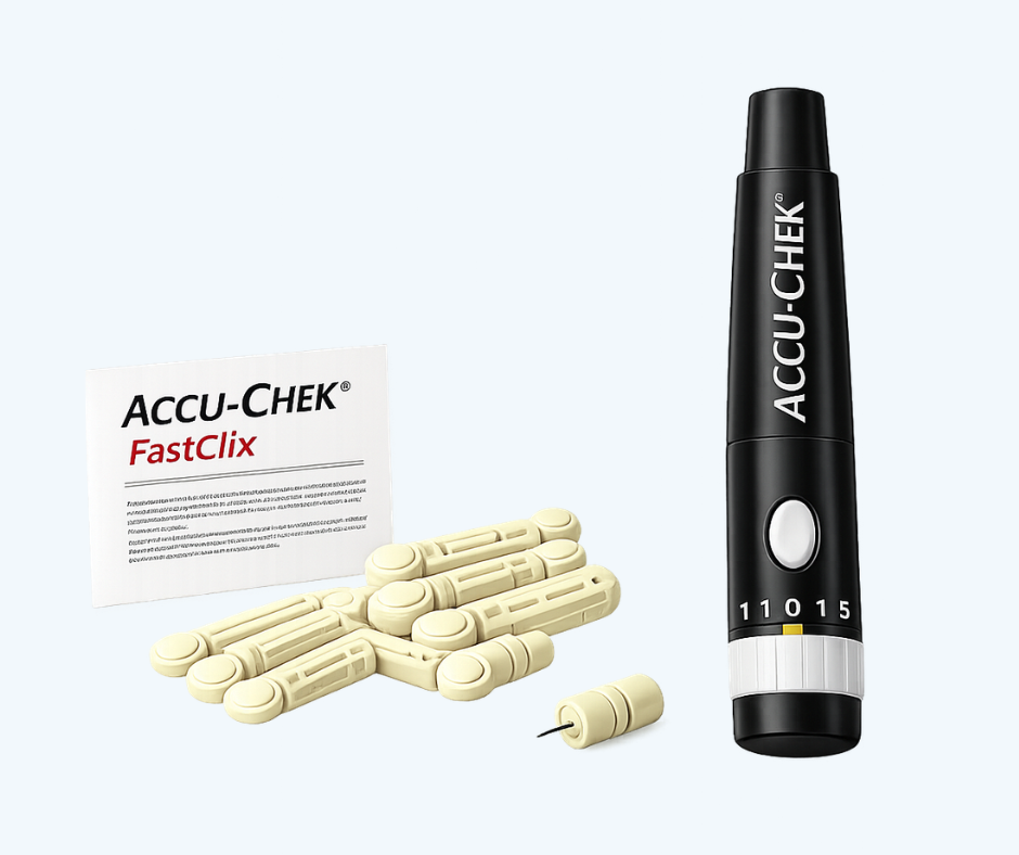 Medición clara, consistente y fácil de repetir todos los días, lancetas Accu-Chek FastClix