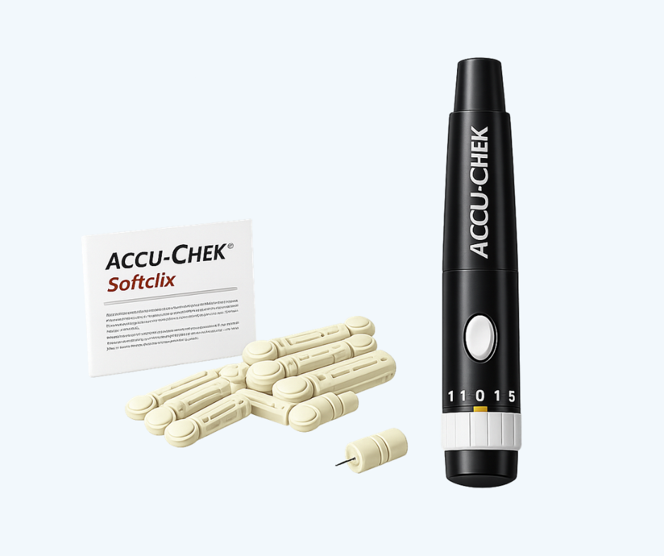 Lancetas Accu-Chek Softclix están diseñadas para ofrecer una punción más controlada y consistente en la medición diaria