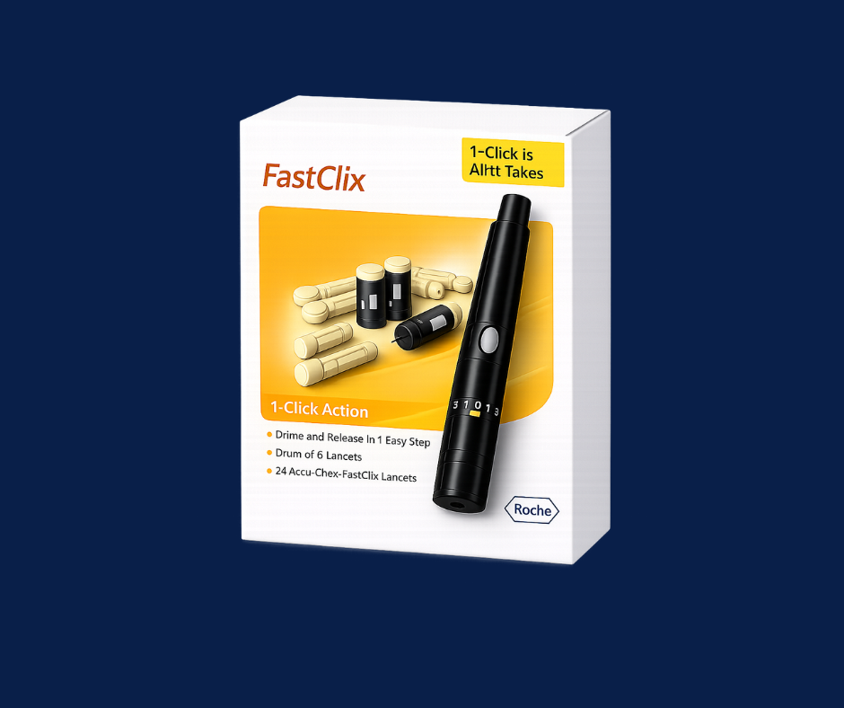 Una alternativa válida si prefieres evitar cambiar lancetas individuales, Accu-Chek FastClix