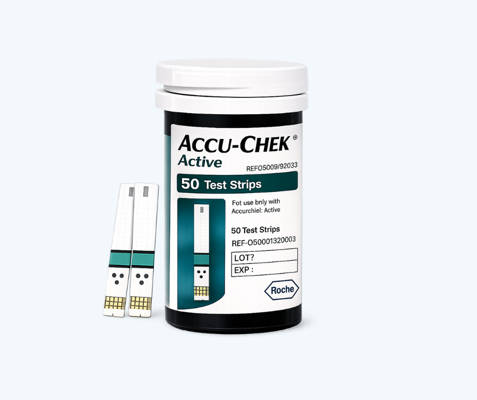 Para medir glucosa con mayor estabilidad en casa las tiras Accu Chek Active son una buena opción