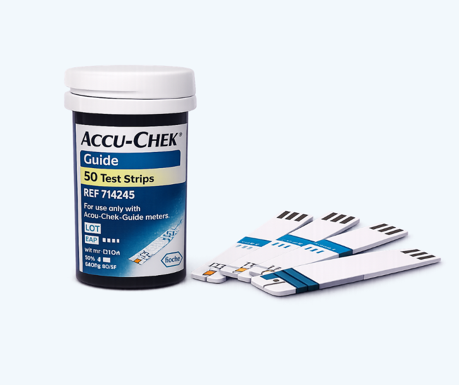 Para medir glucosa con mayor estabilidad en casa las tiras Accu Chek Guide son una buena opción