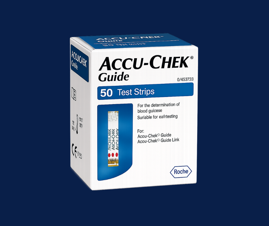 Una alternativa válida si utilizas otro glucómetro Accu-Chek compatible con tiras Accu Check Guide.
