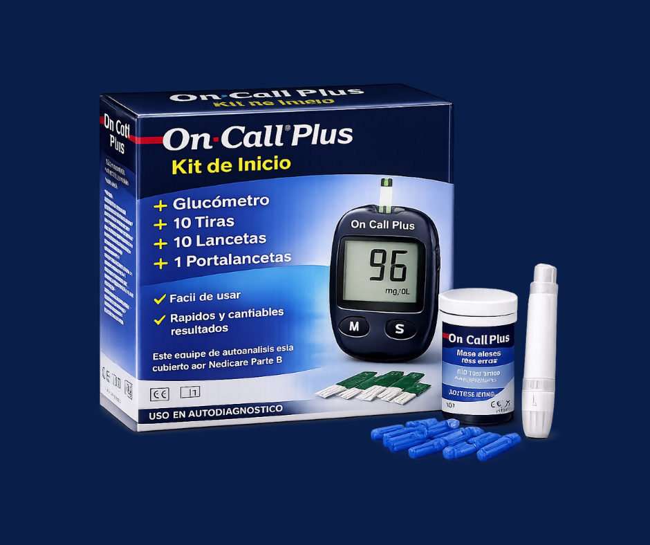 Una alternativa válida si utilizas otro glucómetro On Call Plus compatible con tiras On Call.